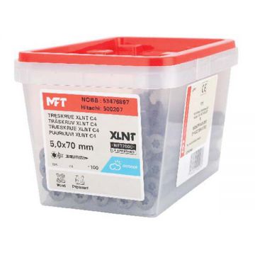 MFT Träskruv XLNT 5,0x70mm