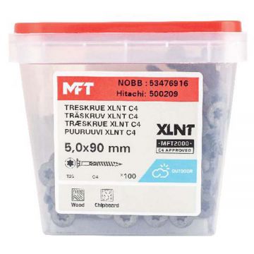 MFT Träskruv XLNT 5,0x90mm
